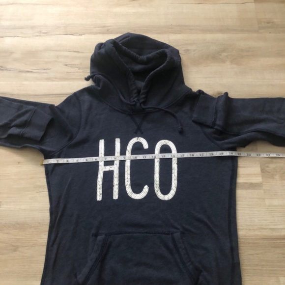 Hollister HCO Sequins Lightweight Stretchy Hoodie Sweater - Picture 4 of 8